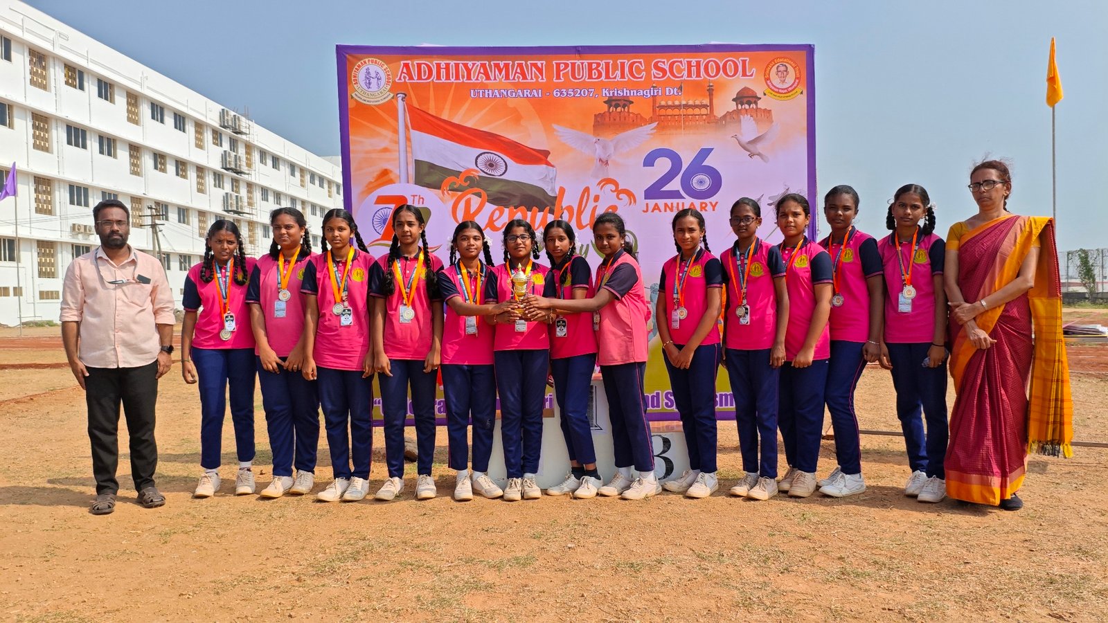 UNDER 14 HAND BALL GIRLS RUNNER UP